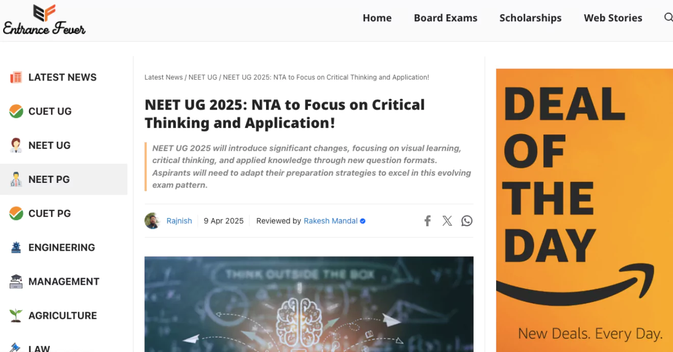 NEET UG 2025 की तैयारी में कैसे मदद करता है Entrancefever प्लेटफॉर्म