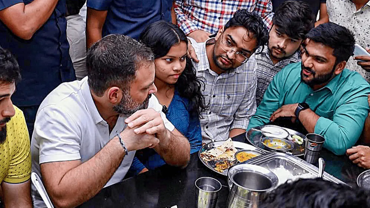 DU कैंपस पहुंचे राहुल गांधी