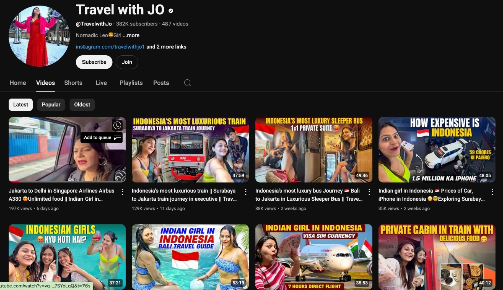 jyoti malhotra youtube channel