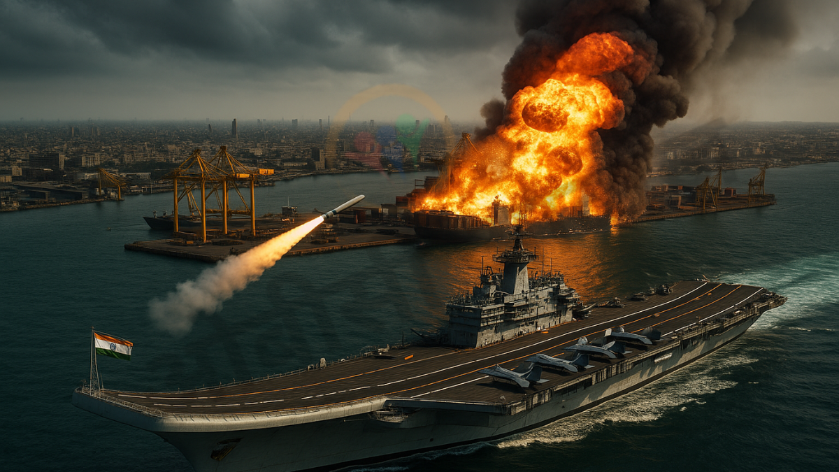 कराची पोर्ट तबाह