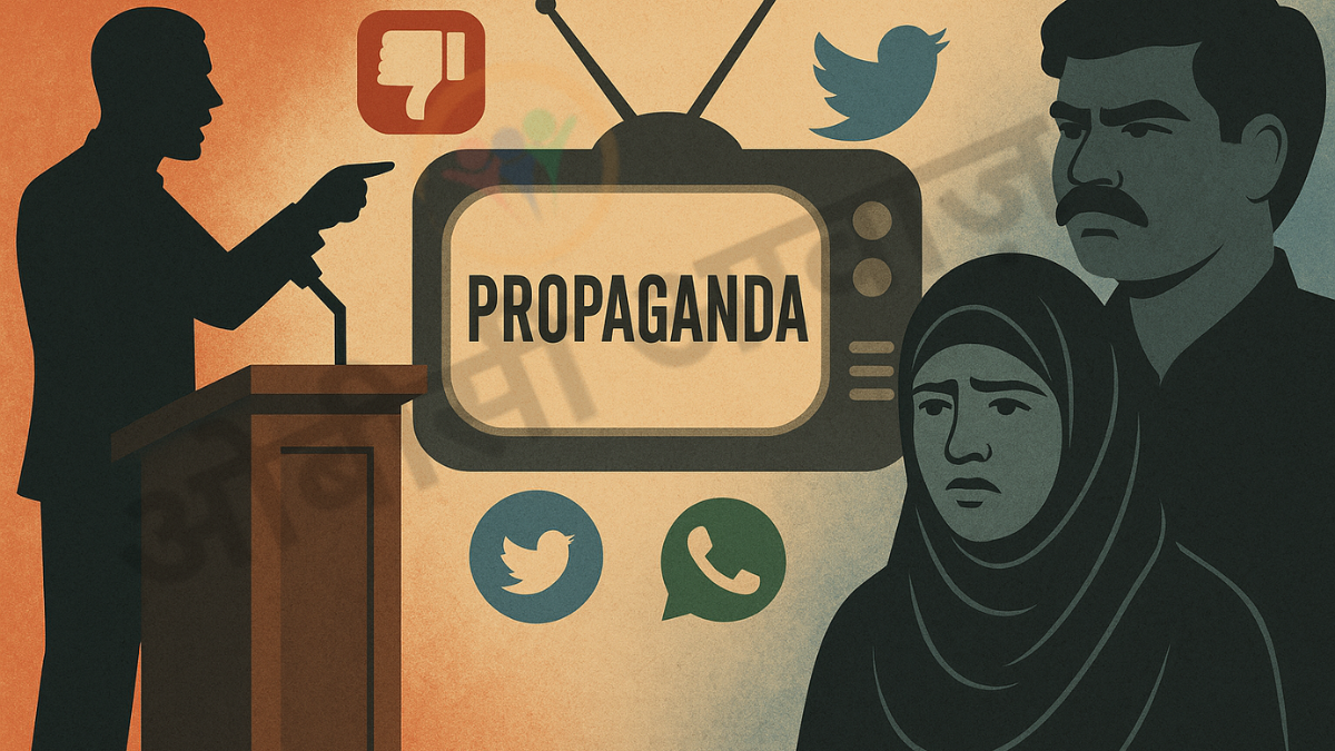 मीडिया बना प्रोपेगेंडा का हथियार