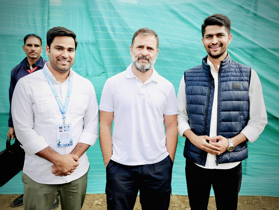 निर्मल चौधरी कांग्रेस नेता श्री राहुल गांधी जी के साथ