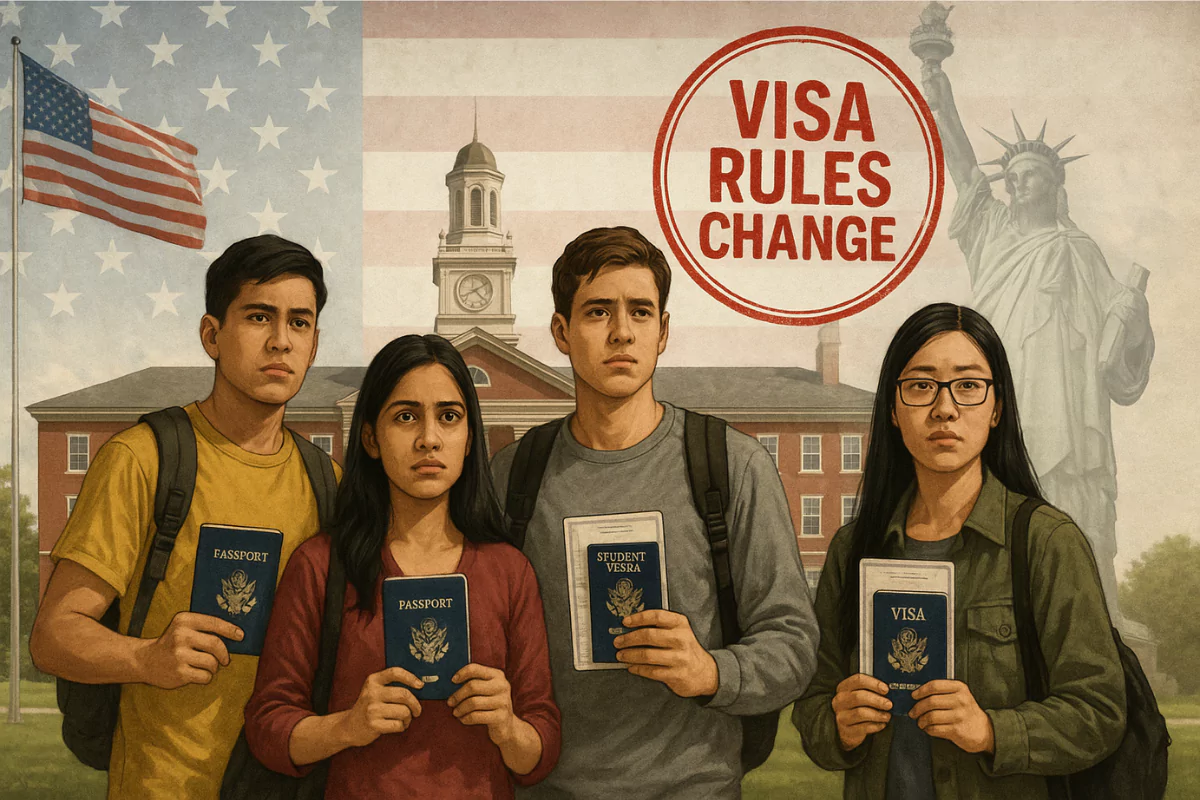 अमेरिका स्टूडेंट वीज़ा 2025, DHS, F1, J1