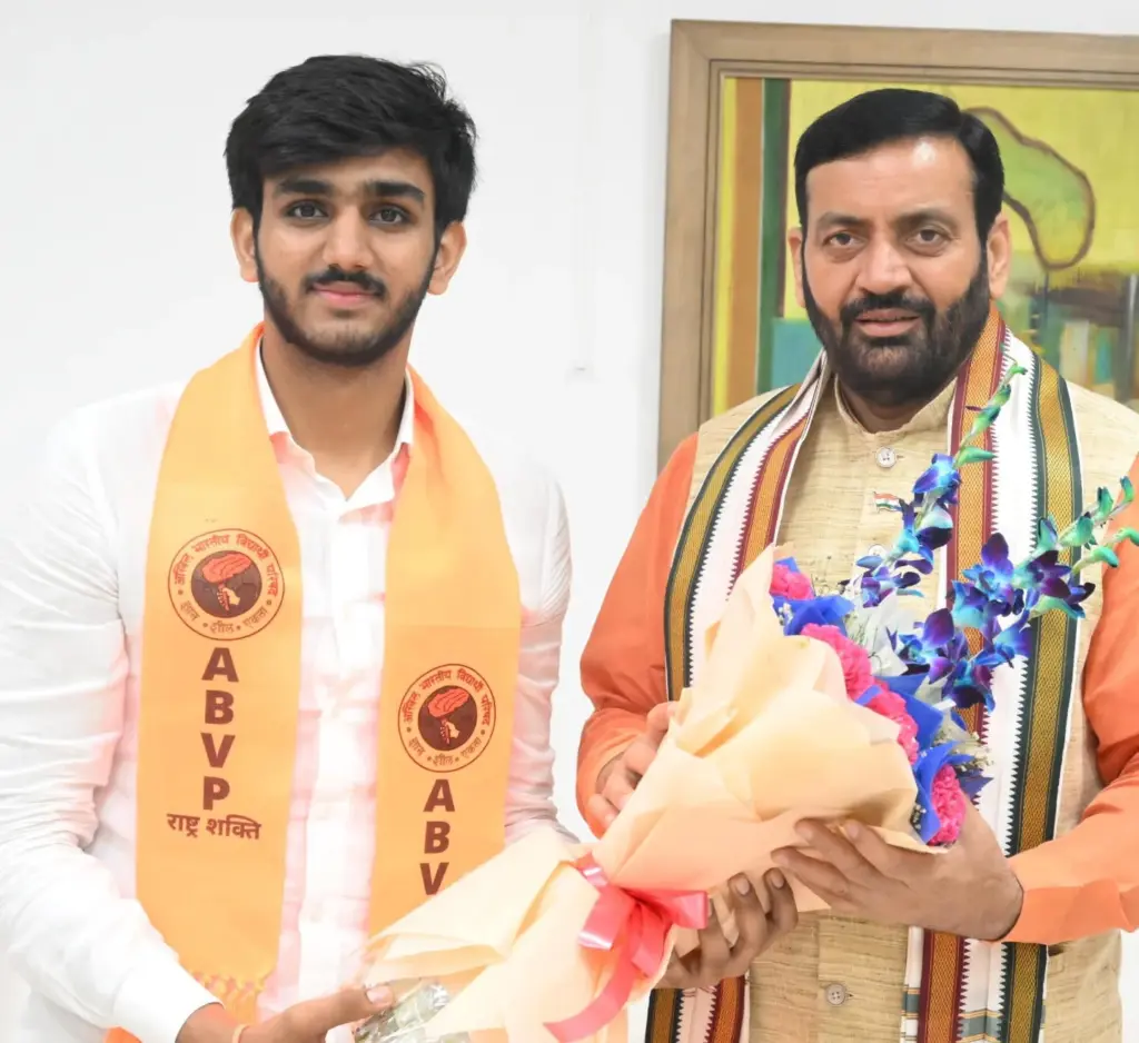 Aryan maan is with Nayab Singh Saini