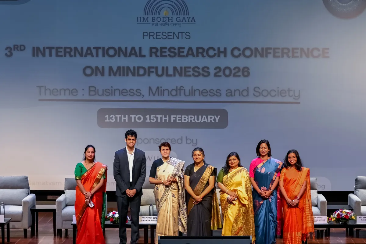 Dignitaries and organisers at the 3rd International Research Conference on Mindfulness (IRCM) 2026