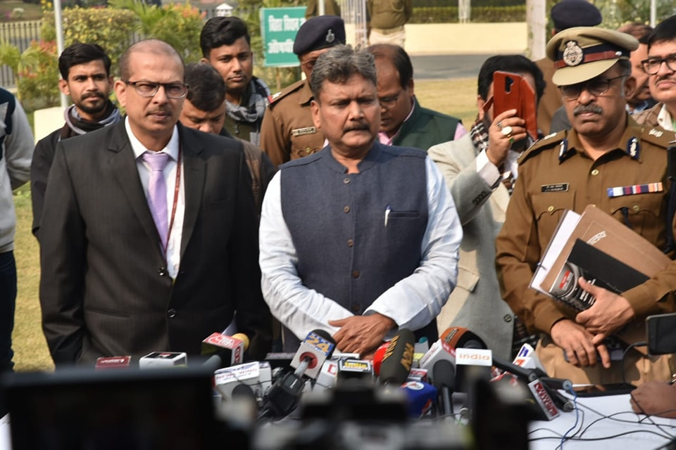 Sunil Kumar addressing the media during a press briefing.