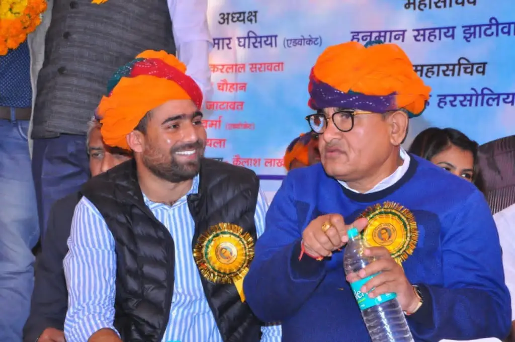 Vinod Jakhar is with Govind Ram Meghwal