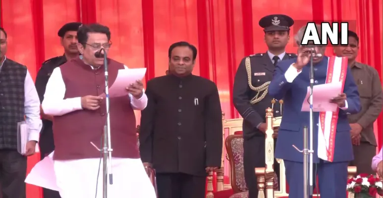 Oath-taking ceremony of Subhash Sudha.