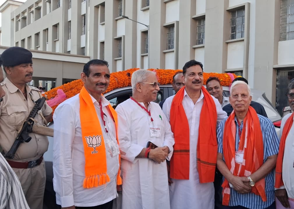 Dr. C. N. Gupta is with MP Shri Rajiv Pratap Rudy.