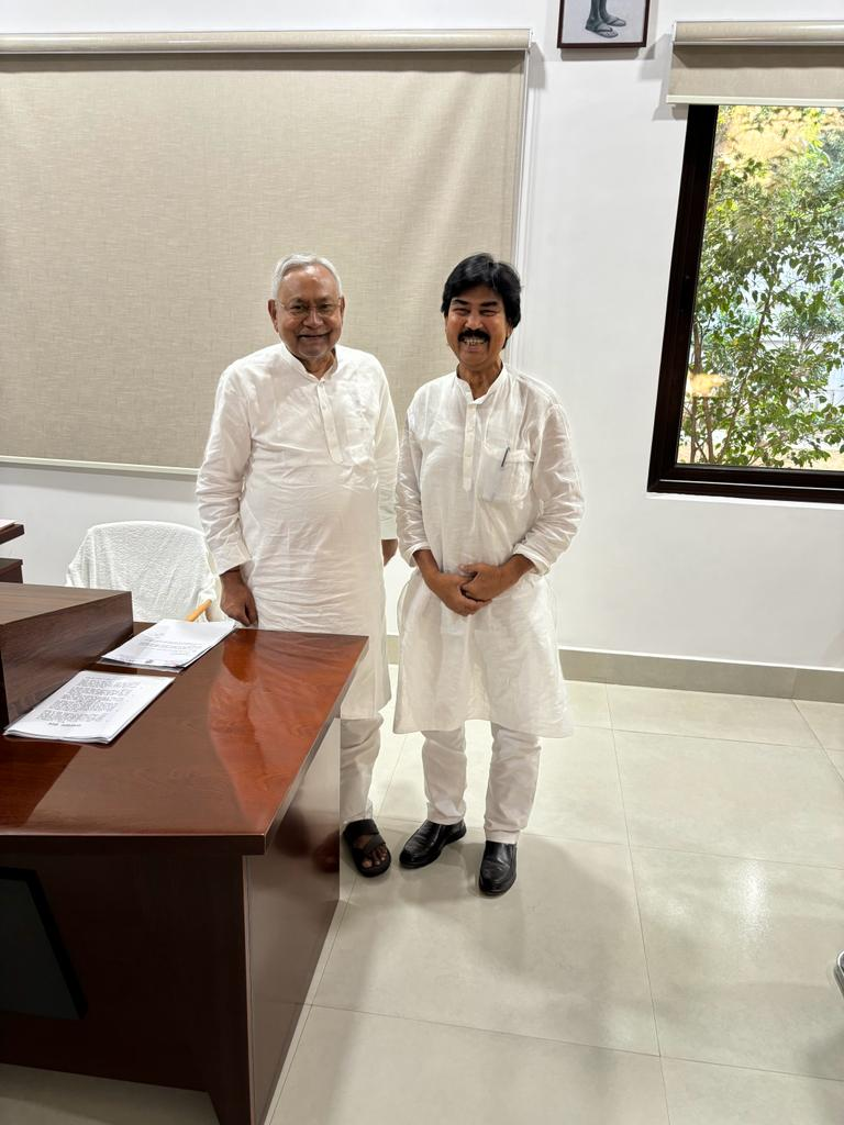 Mahboob Alam is with Chief Minister Nitish Kumar