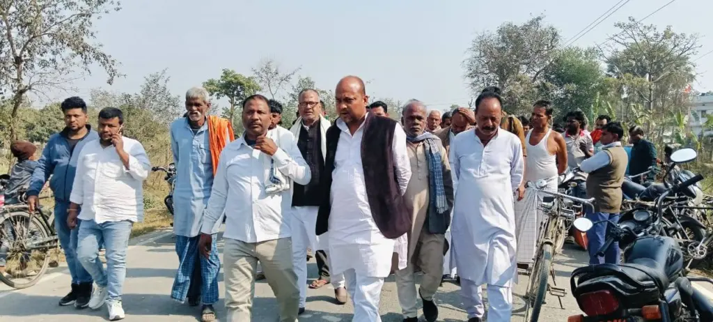 Prem Shankar Prasad is visiting villages