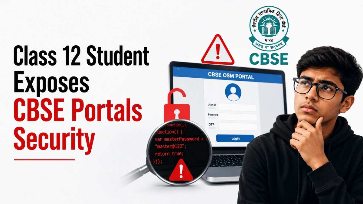 Class 12 Student Exposes CBSE Portals Security