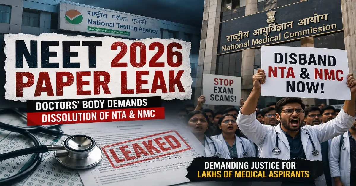 NEET UG 2026 paper leak controversy sparks nationwide outrage
