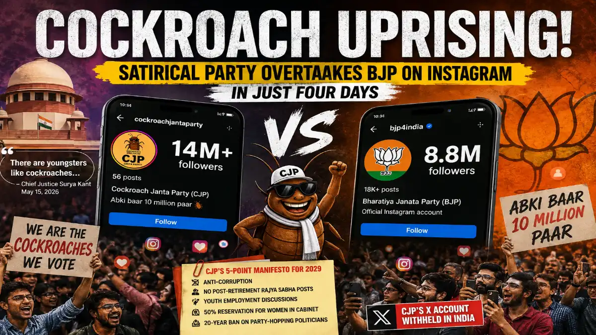 How a Satirical Party Crushed BJP's Instagram Following