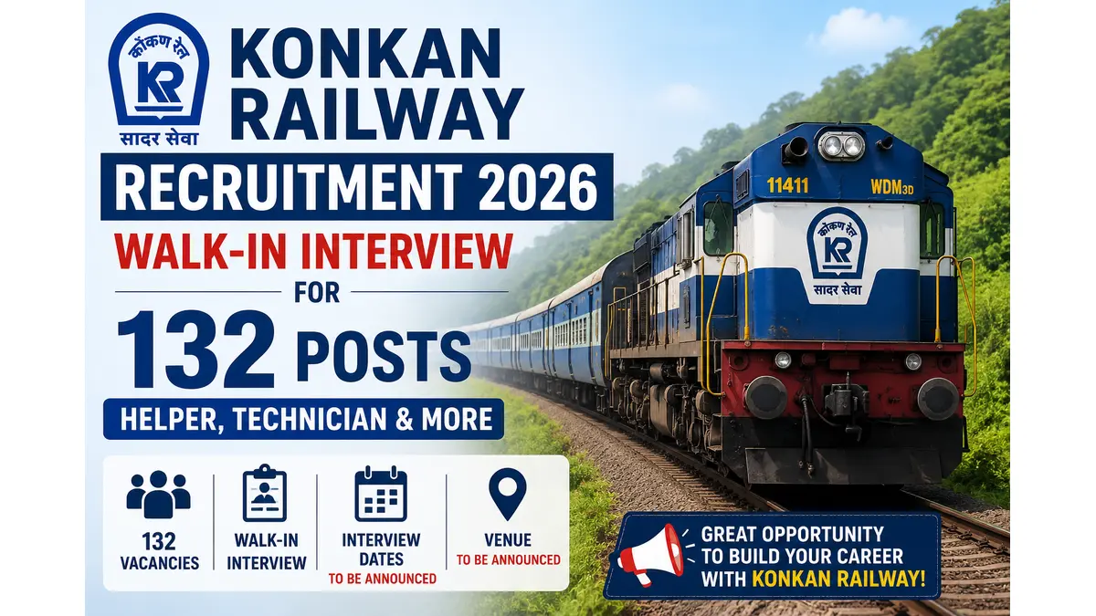 Konkan Railway Walk-In Interview 2026