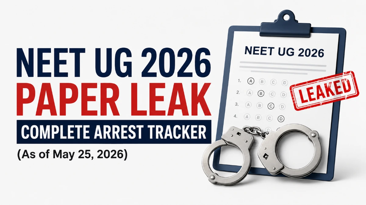 NEET UG 2026 Paper Leak - Complete Arrest Tracker