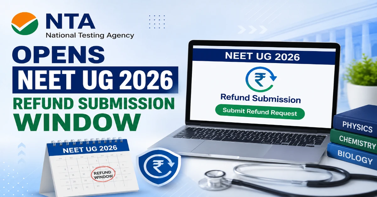 NTA Opens NEET UG 2026 Refund Submission Window