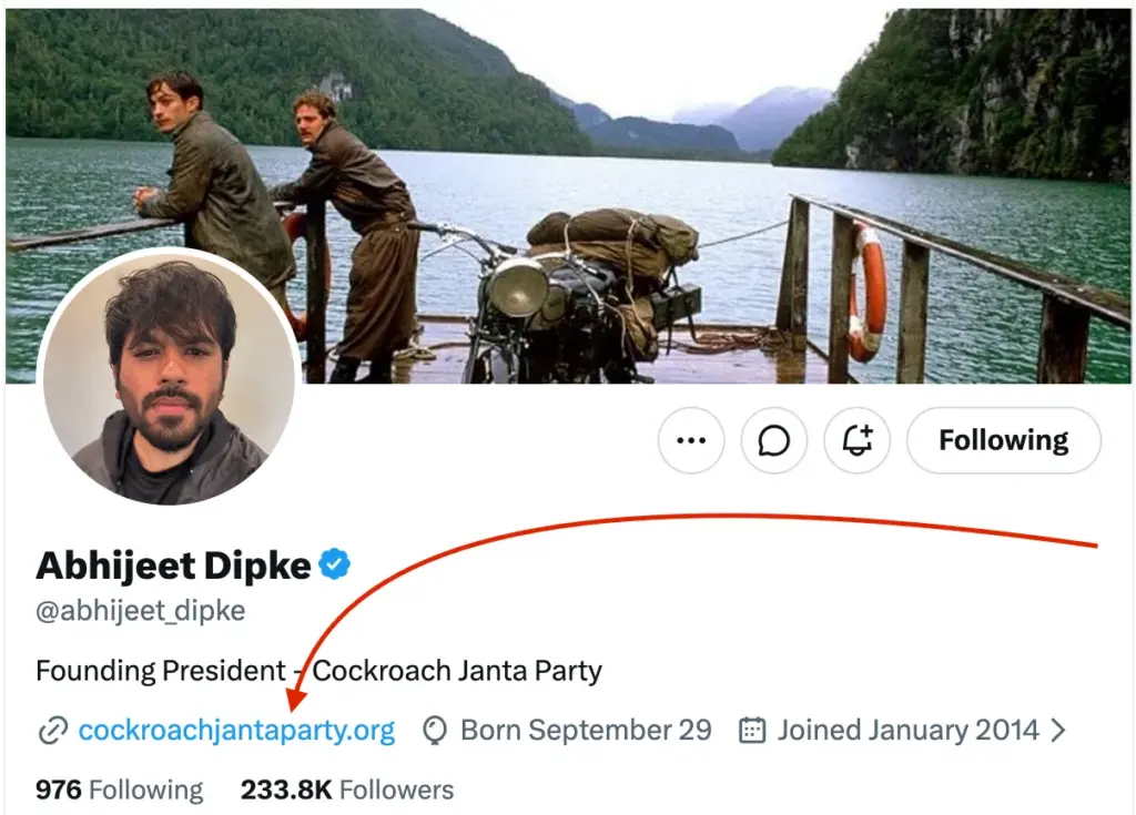 Abhijeet Dipke's X Account