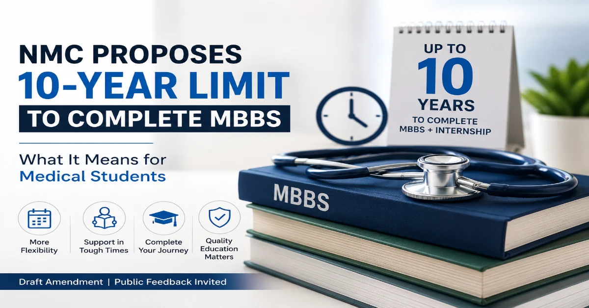 NMC Proposes 10-Year Time Limit to Complete MBBS