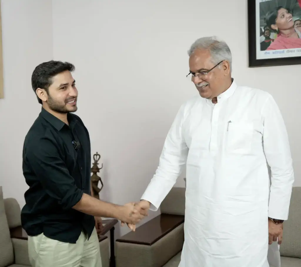 Shyam Meera Singh meet with Bhupesh Baghel