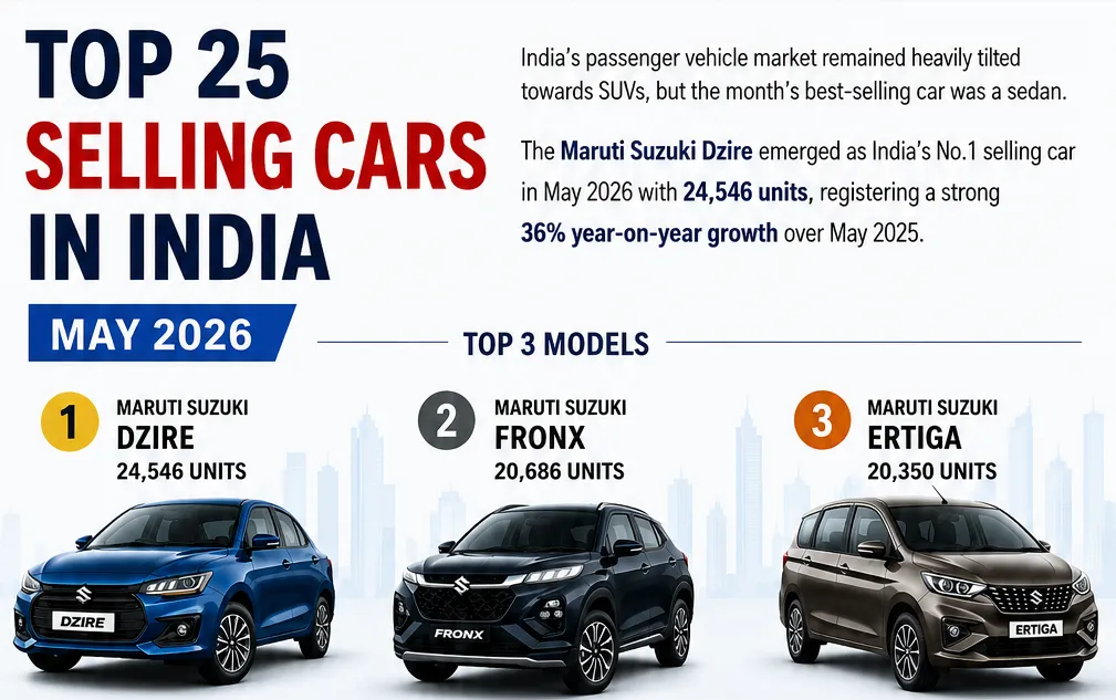 Top 3 cars in may 2026