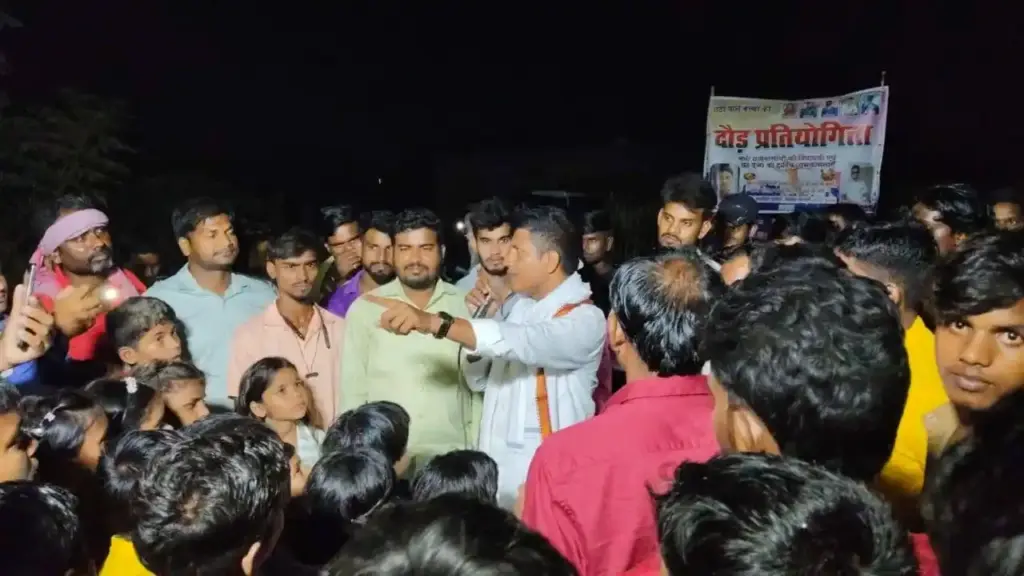 Vipin Sir discussing local issues with residents