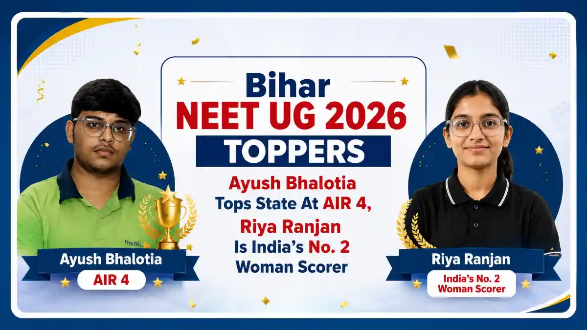 Bihar NEET UG 2026 Toppers