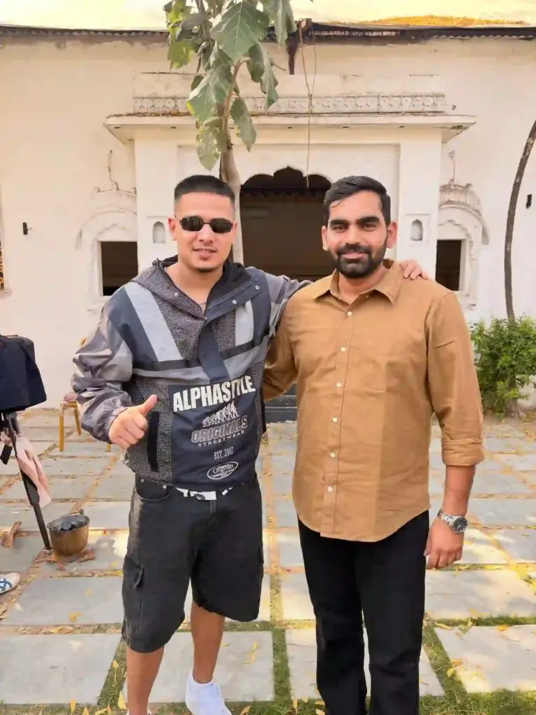 Neeraj Khichar with Dhanda Nyoliwala