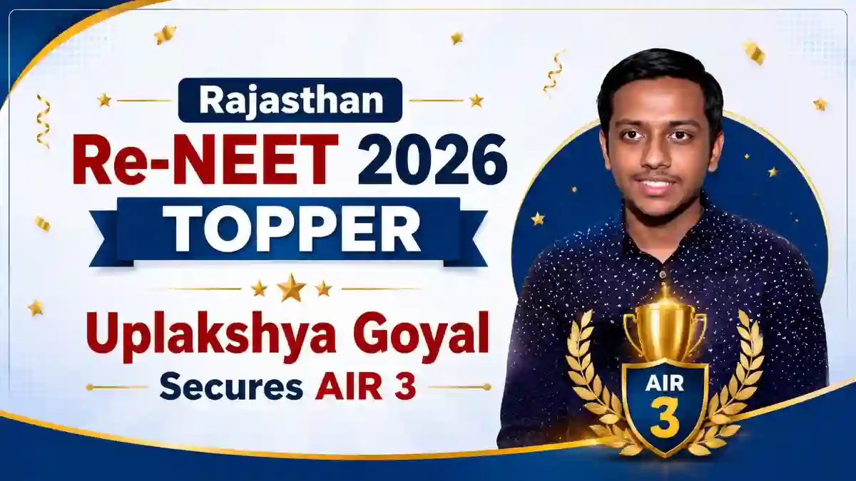Rajasthan Re-NEET 2026 Topper