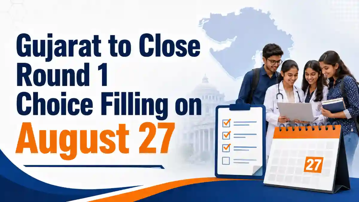 Gujarat to Close Round 1 Choice Filling