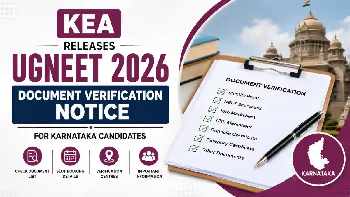 KEA UGNEET 2026 verification notice