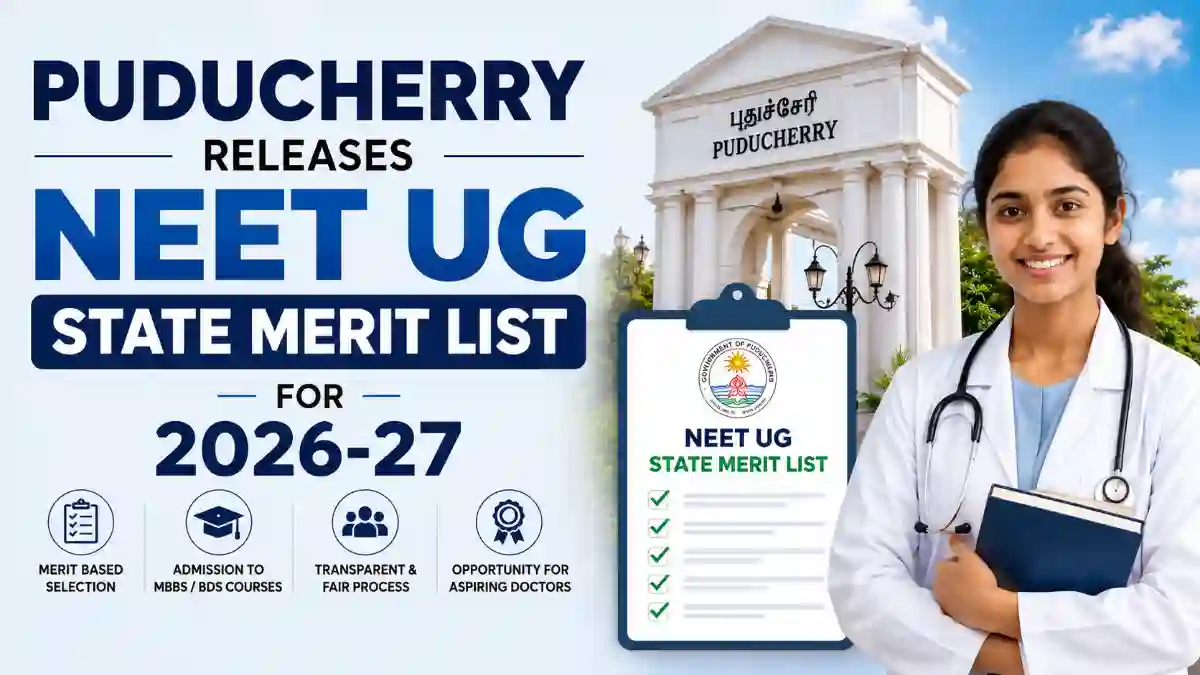 Puducherry NEET UG Merit List 2026-27