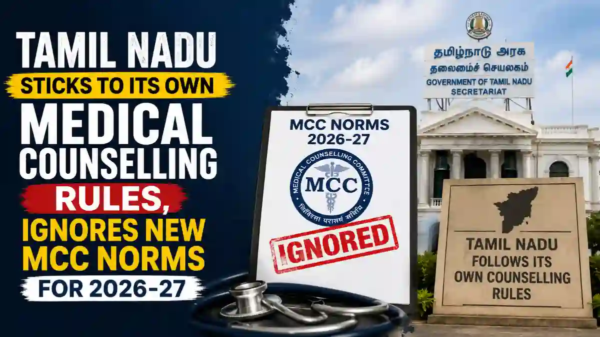 Tamil Nadu Medical Counselling 2026