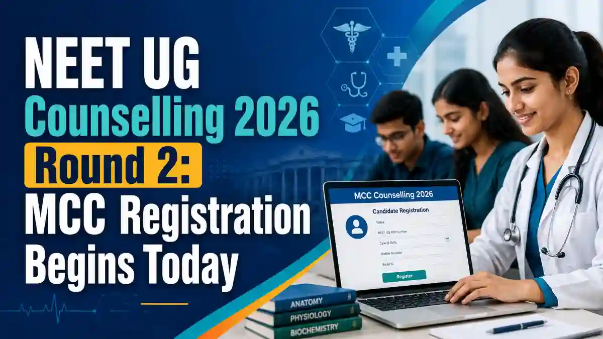 NEET UG Counselling 2026 Round 2: MCC Registration Begins Today - The Jan Post
