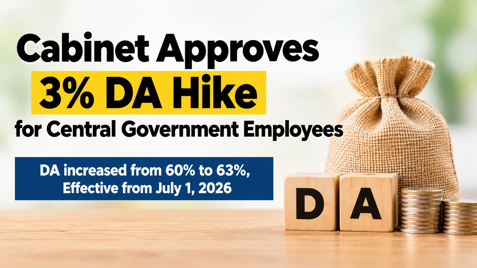 Cabinet approves 3% DA