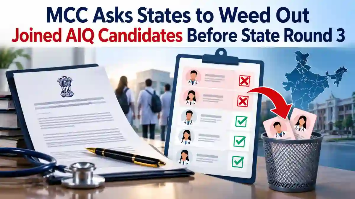 MCC Weeding Out of AIQ Candidates Notice 2026
