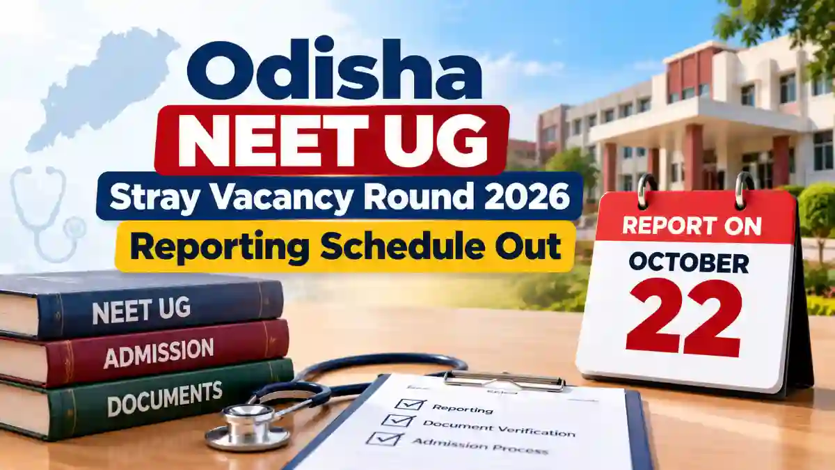 Odisha NEET UG Stray Vacancy Round 2026