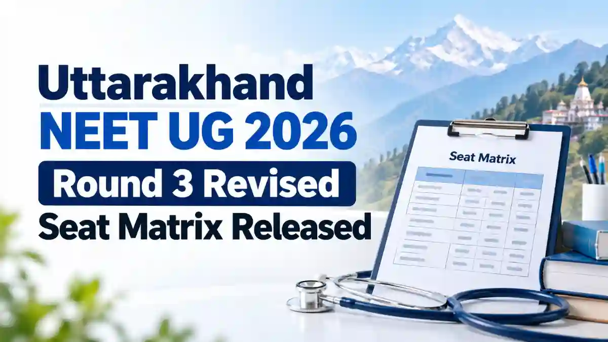 Uttarakhand NEET UG 2026 Round 3 Seat Matrix
